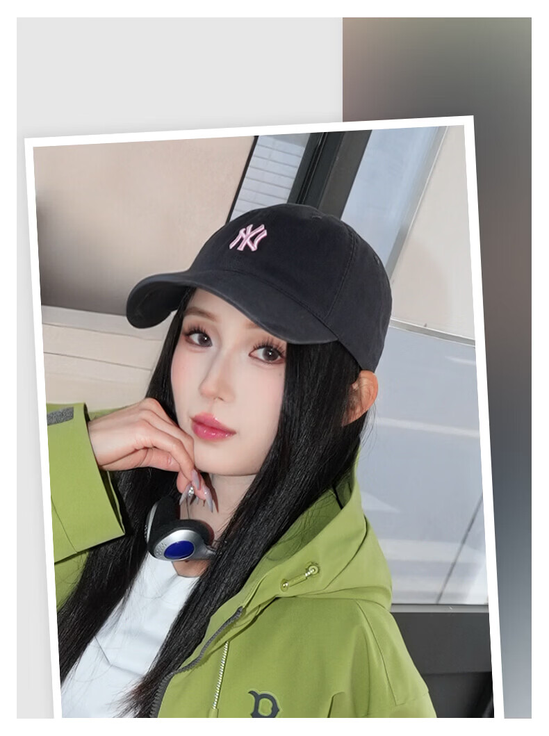 MLB Baseball Cap for Men And Women, Couples' Soft Top Visor Hat, Casual Sports Cap for All Seasons, 3ACP7701N-50BGS 34