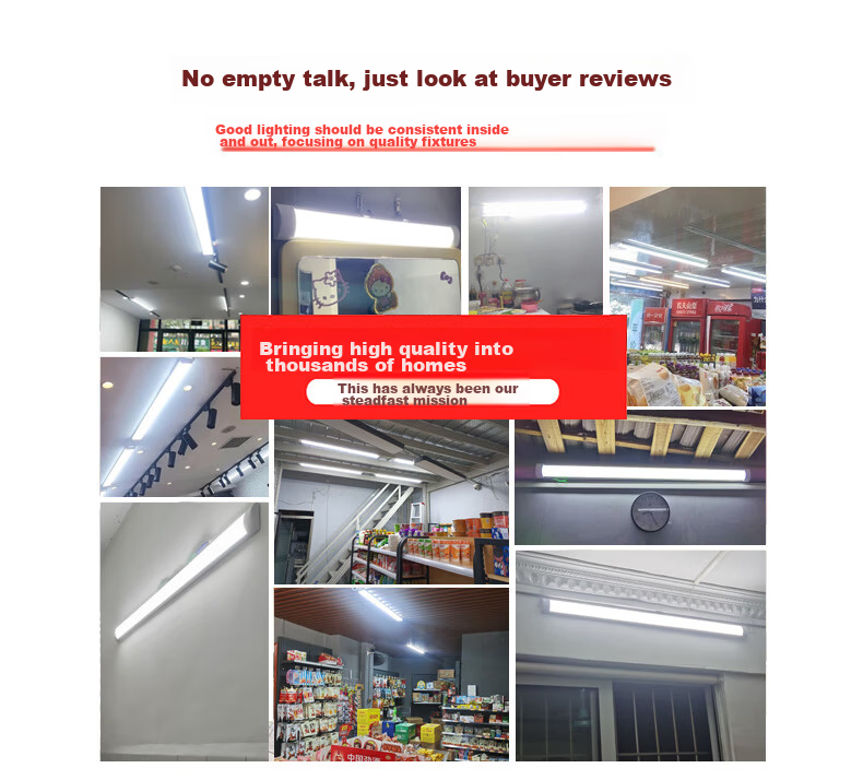 CANMEIJIA Integrated LED Tube Complete Bracket Linear Waterproof Ceiling Energy-Saving Warehouse Project Daylight Purification Light 1