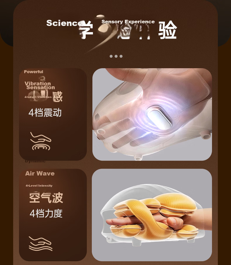 Xilaikang Little Whale Hand Massager Wrist Finger Joint Tendon Sheath Massager Palm Heat Small Steel Cannon Vibration Model Practical Gift for Parents Wife Birthday 10