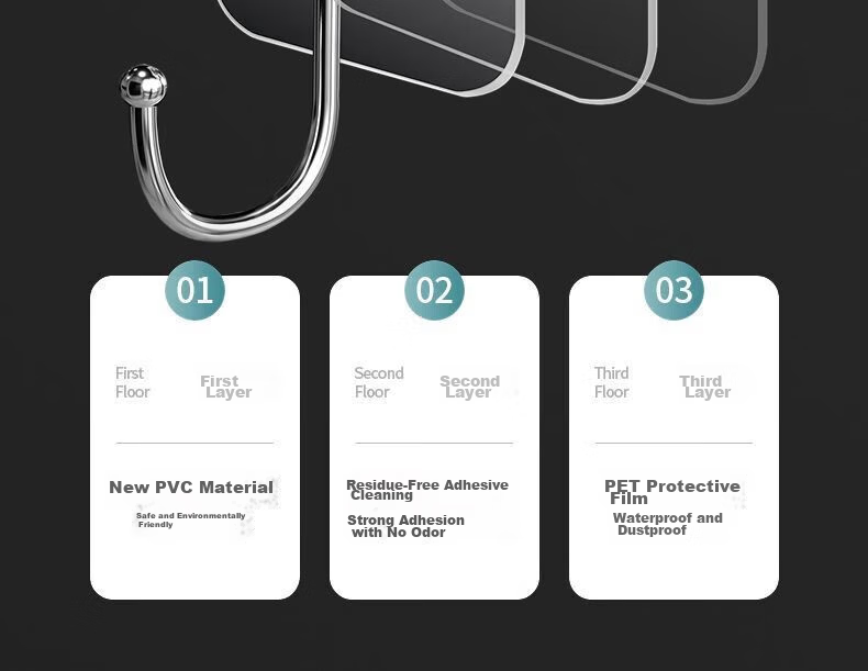 Bahainiao Adhesive Hooks, No Drilling Required, Strong Adhesion, Wall-Mounted Hooks for Dormitory Walls, Heavy-Duty Adhesive Hooks without Drilling 13