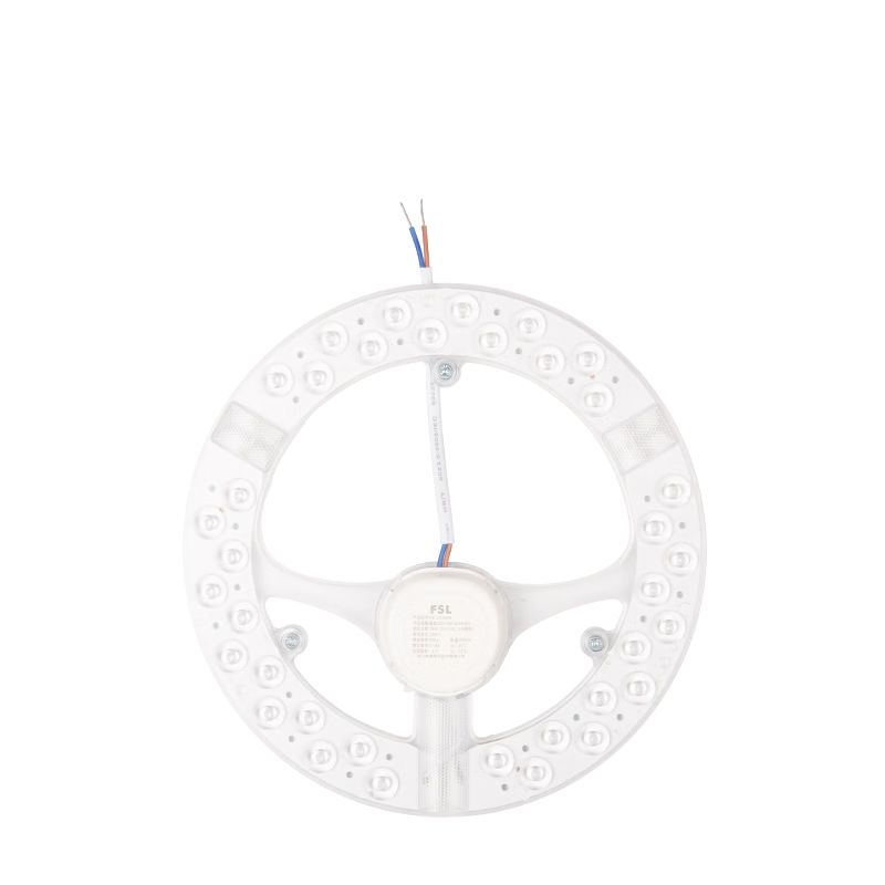 Foshan Lighting (FSL) LED Panel Ceiling Light Core Round Retrofit Light Board Tri-Color Light Source Ring Replacement LED Strip Module 24W/Three-Level Dimming/Upgraded Version