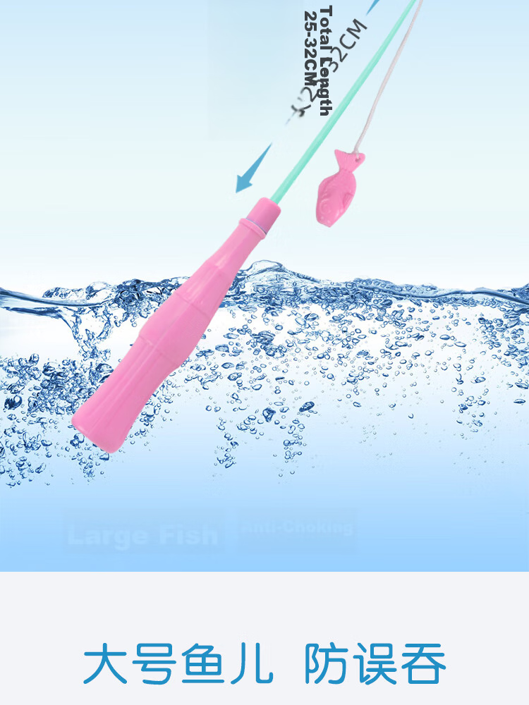 Teddy Time Fishing Toy Children's Fishing Rod Magnetic Fish Pool Baby Educational Early Learning Toy Set Birthday Gift 10