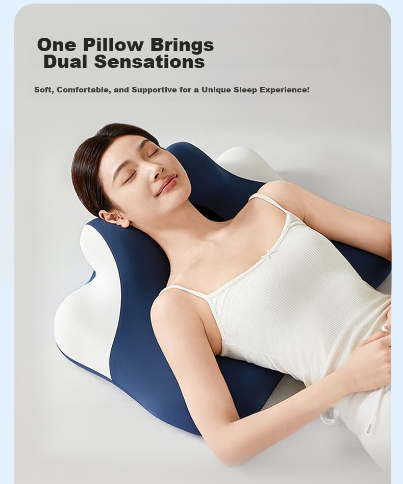 MINISO Multifunctional Memory Foam Pillow Core for Bed Prone Sleeping, Prone Pillow, Support Pillow, Phone-Use Pillow 8