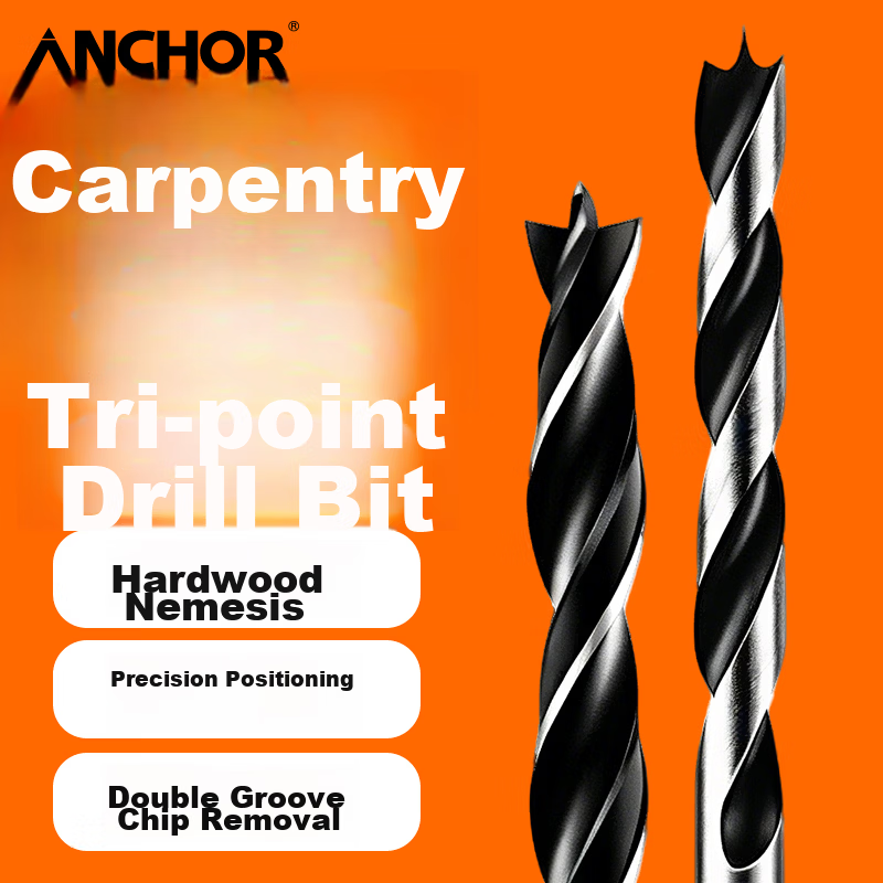 ANCHOR Multifunctional Punching Woodworking Electric Drill Alloy Bit Set 8cm Woodworking Drill 5 Pieces 1