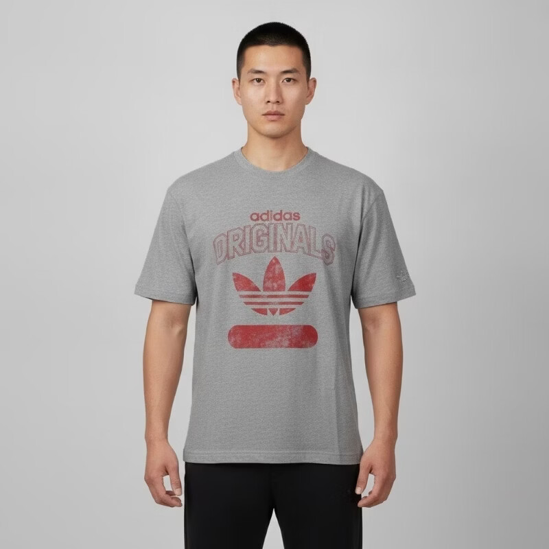 Adidas Originals Men's VARSITY 1972 TE Short Sleeve T-Shirt KX1985 Light Grey S 2