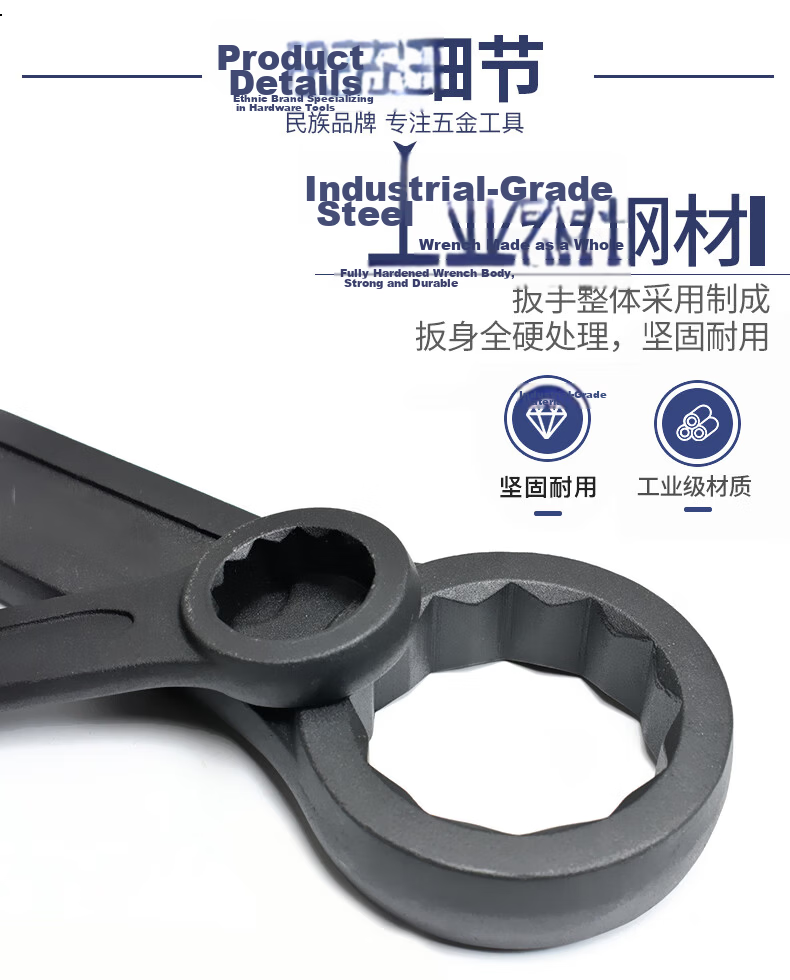 Great Wall Industrial Heavy-Duty Single-Head Crowfoot Wrench 24mm 311524 2
