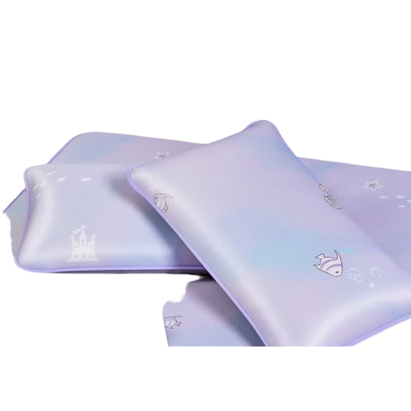 Luolaikids Cooling Mat Pillowcase Single Pack Baby Grade A Washable Antibacterial Mite-Resistant Ice Silk Pillow Cover 48*74cm