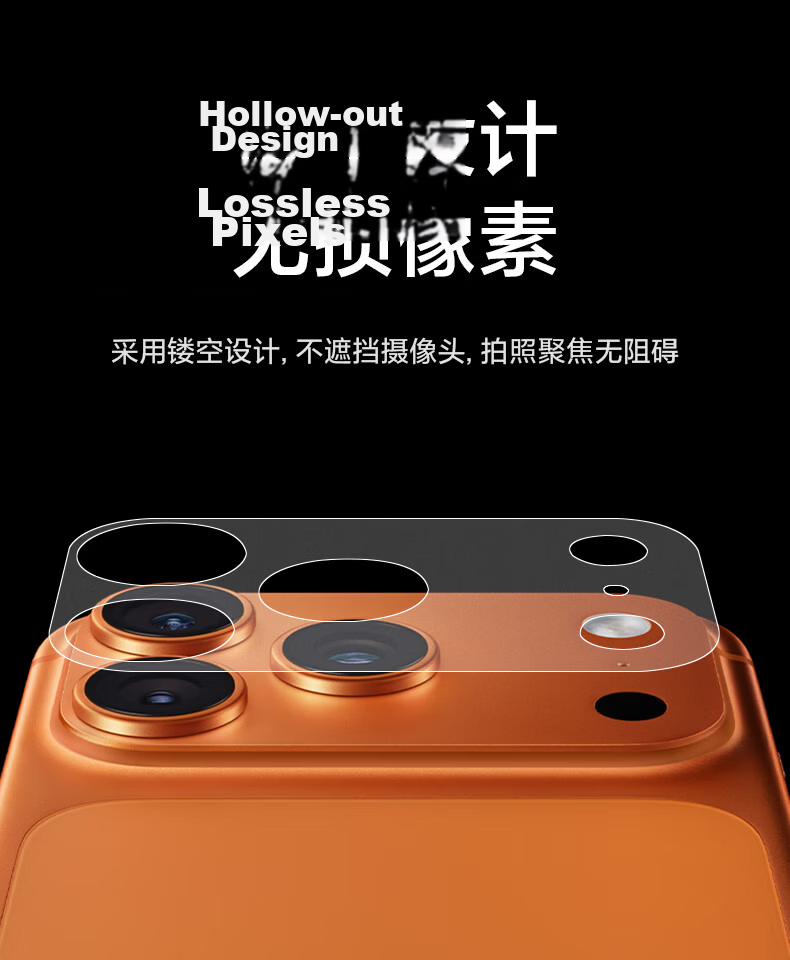DIVI DIVI Scratch-Resistant Full Coverage Matte Lens and Back Protector Film for iPhone 17 Pro Max 9