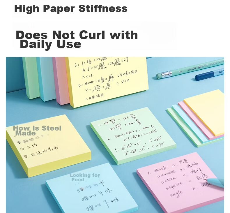 Deli Memo Sticky Notes Easy Tear Convenient Note Paper 400 Sheets 76mm*101mm BT252 11