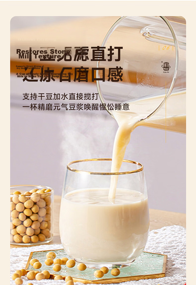 Wahson Low-Noise Household Blender Soy Milk Maker Fully Automatic No-Cook Multigrain Soundproof Cover 45dB 1.75L Large Capacity WS-878A 10