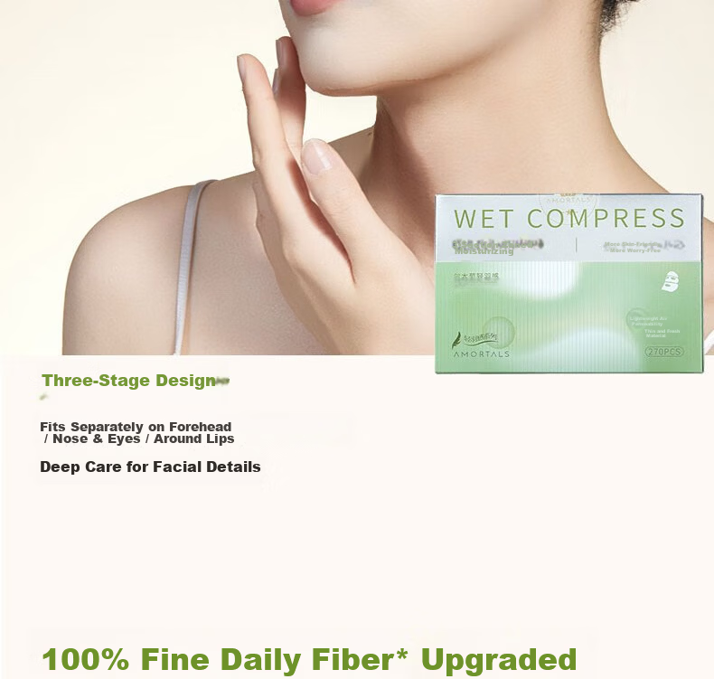 AMORTALS Lightweight Soft Flexible Moisturizing Facial Cotton Pads Makeup Remover Cotton Sheets 9