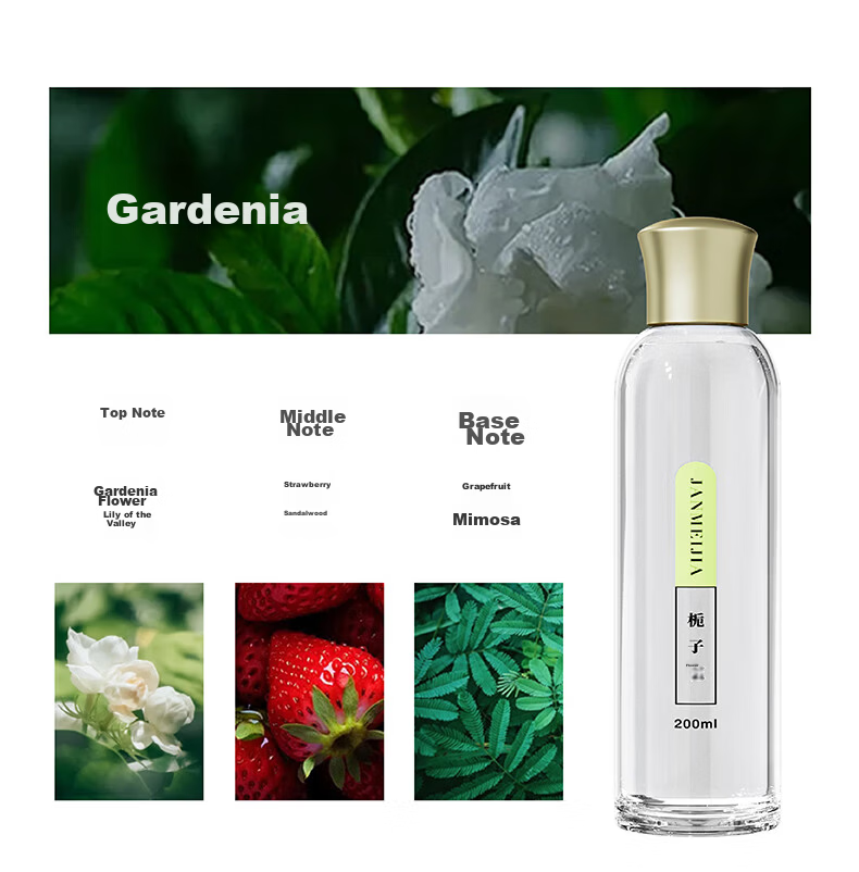 Simple American Style Home Fragrance Essential Oil Refill Large Bottle Long-lasting Room Scent Gardenia for Bedroom Five-Star Hotel 8