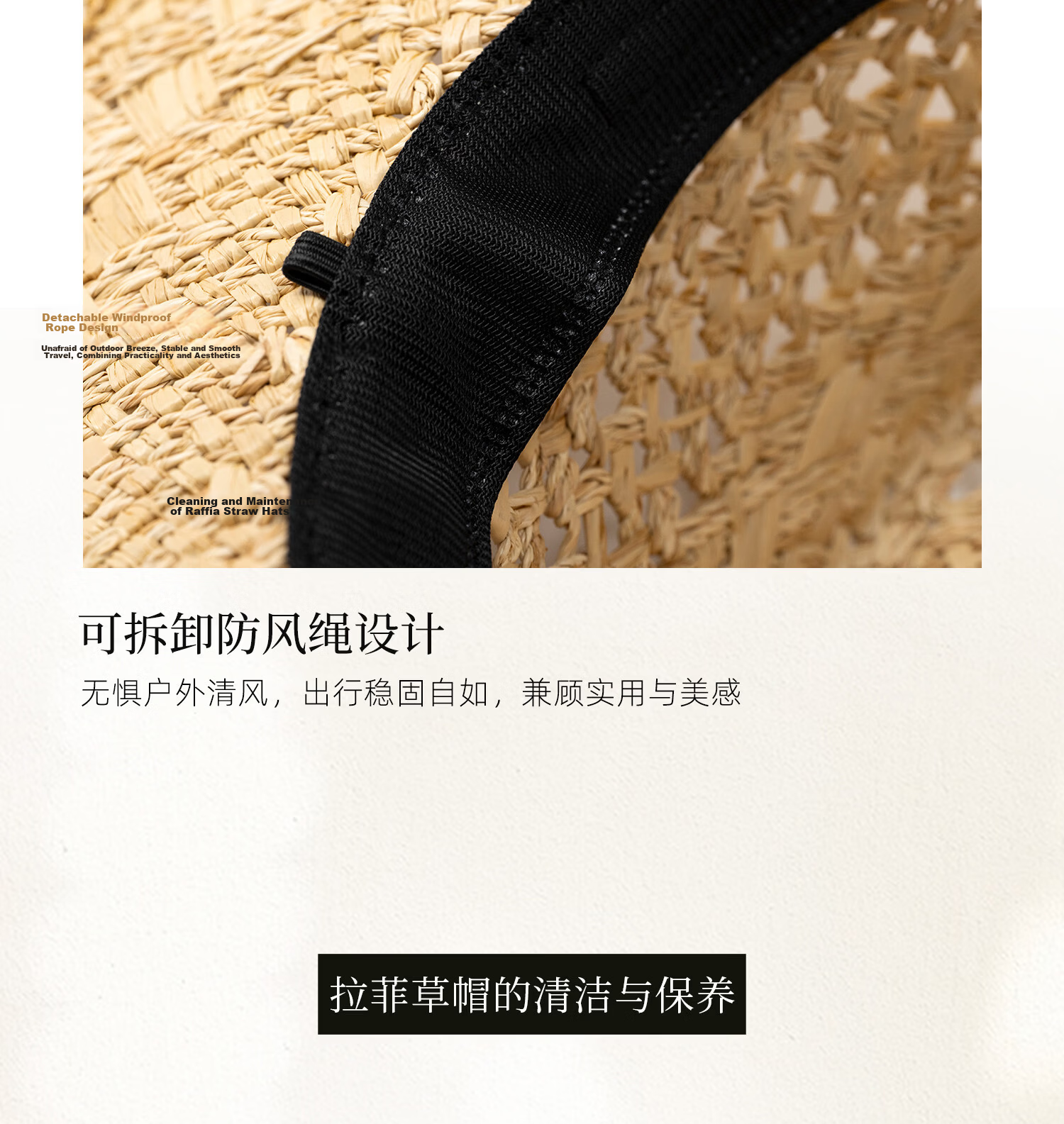 FANCET Hand-Crocheted Raffia Flat Top Summer Women's Hollow Breathable Straw Hat British Vintage High Crown Sun Hat 25