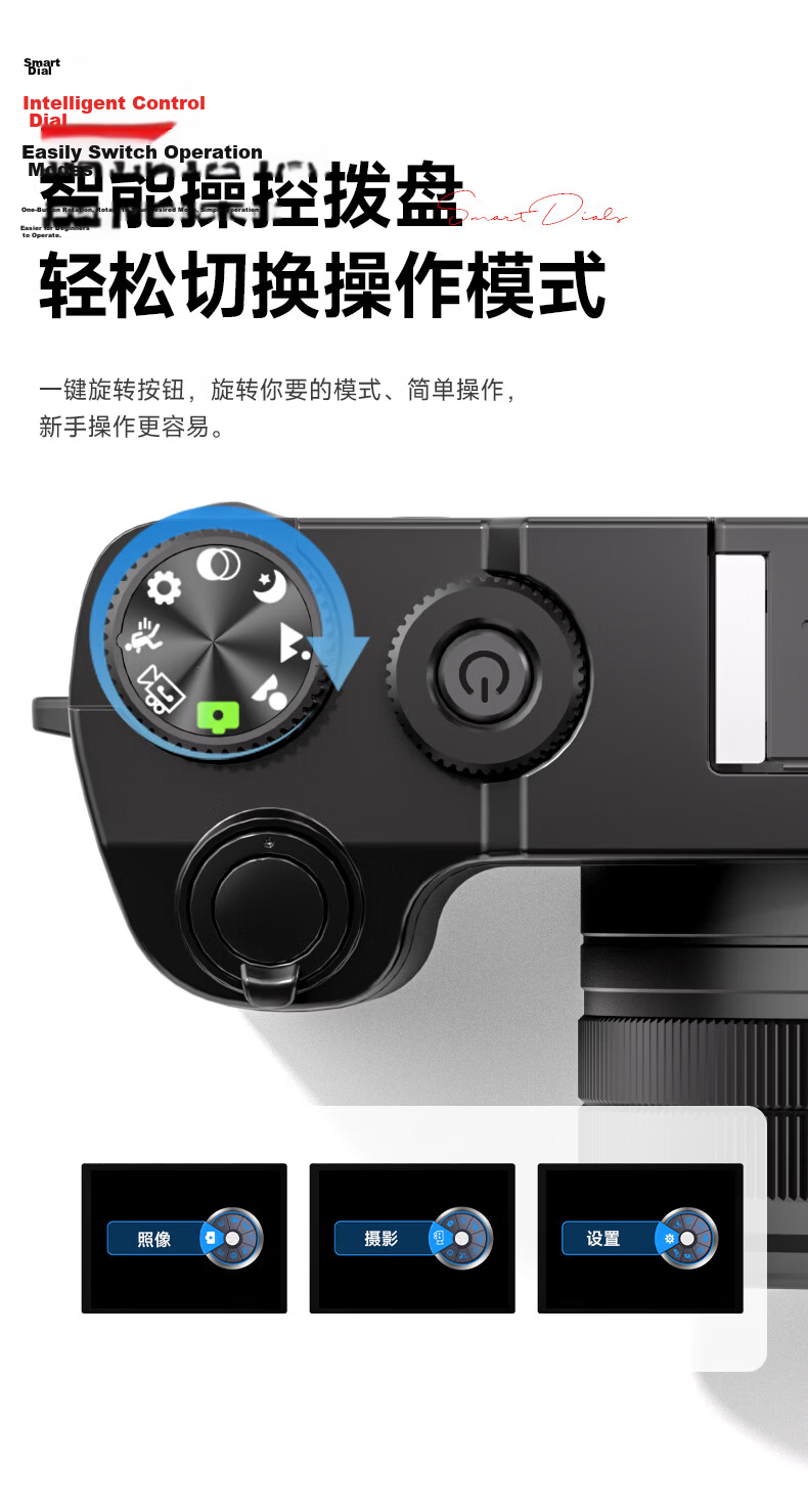 SONGDIAN Digital Camera Front and Rear Dual Cameras 4K HD Mirrorless Vlog Portable Student Entry-Level Camera DC218 White 64GB Memory 8