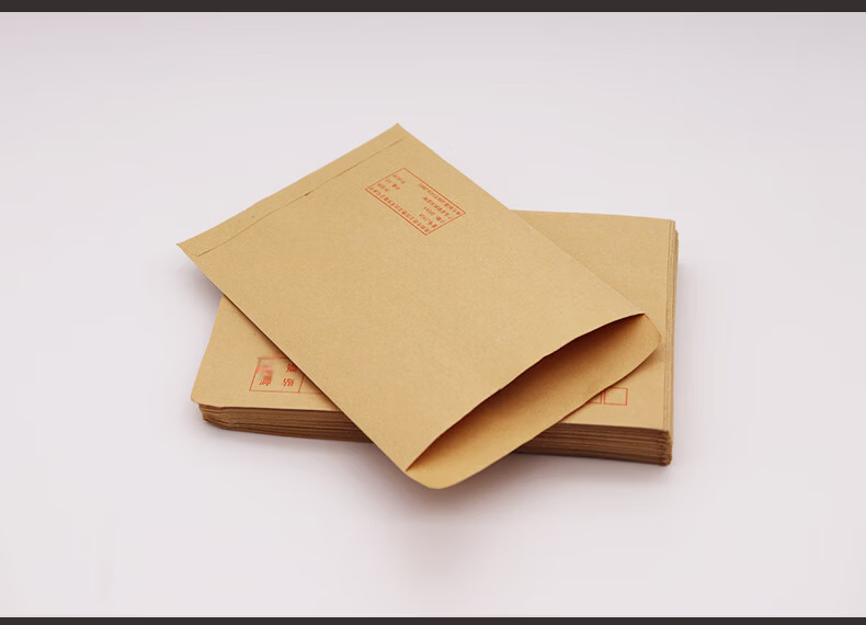 LISON 1516-1 Kraft Paper Envelopes 165x100mm 100pcs/Pack Standard Postal Invoice Salary Envelope 6