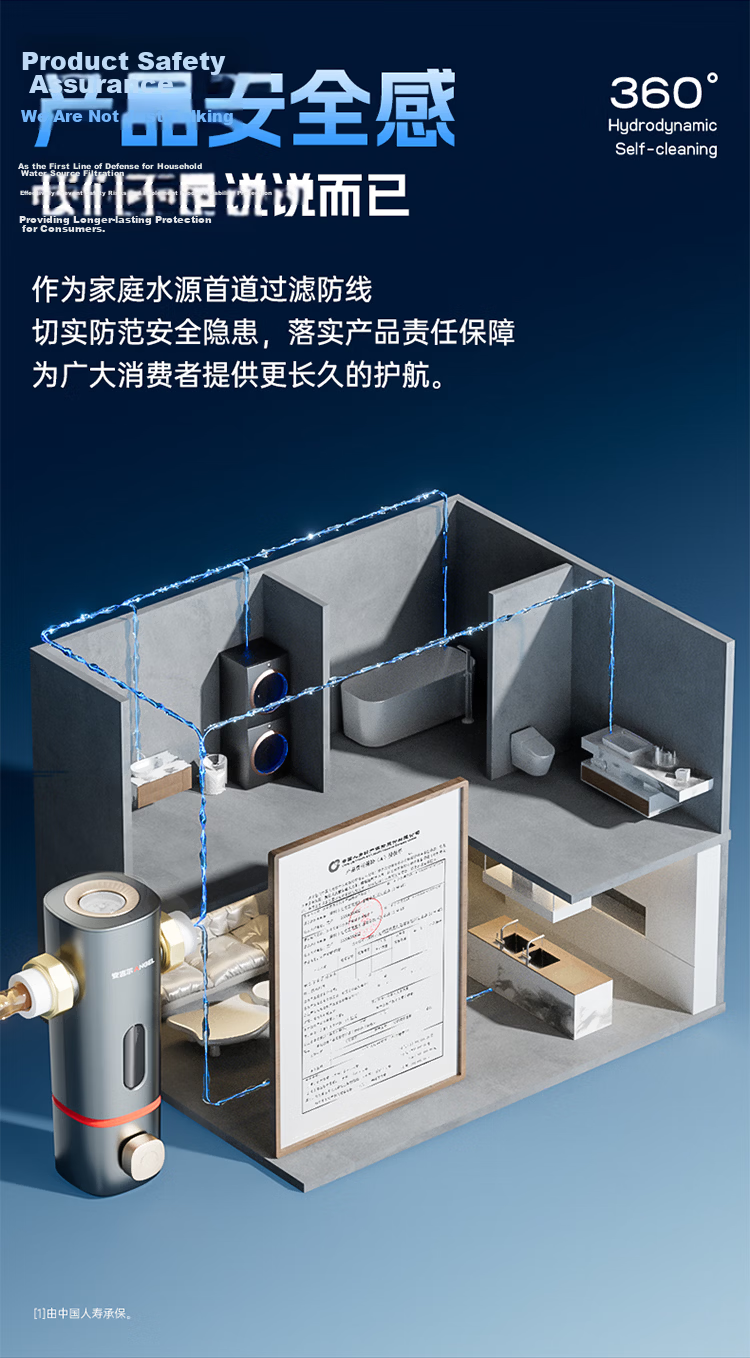Angel Pre-Filter Household Automatic Backwash Explosion-Proof 40 Micron Dual Mesh Fine Filter 15T High Flow Whole House Incoming Water Purifier J3622-GWG-7000 17