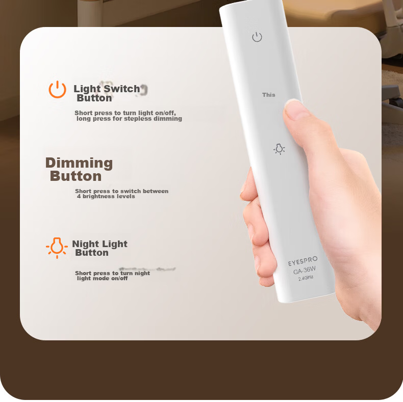 Kids Vision Clip-On Desk Lamp Eye Protection Student Study Table Full Spectrum Wardrobe Bunk Bed Study Light GA-36W 22
