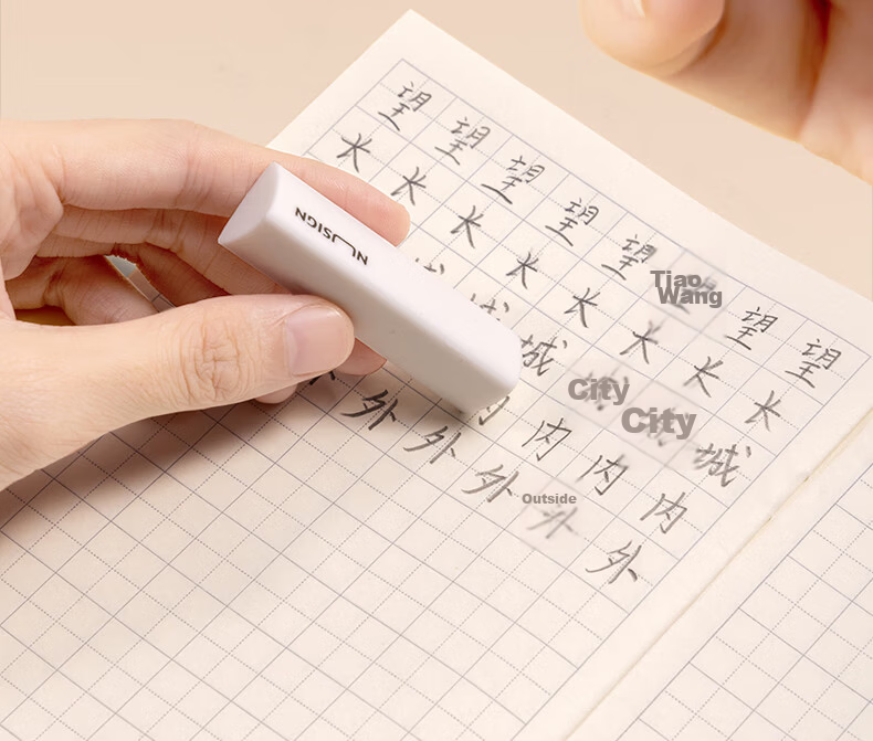 NUSIGN Deli Triangular Eraser for Students, Clean Erasing Without Residue, Sketch Art Eraser, 6-Pack, Best Online Price 12