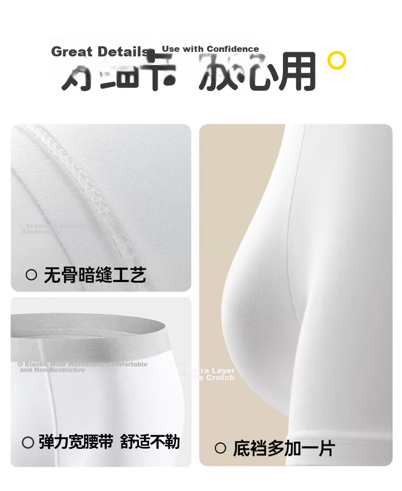 JOYTOUR Cloud Soft Daily Disposable Milk Silk Men's Underwear Travel Portable Business Trip - Gray 5-Pack XXL 11
