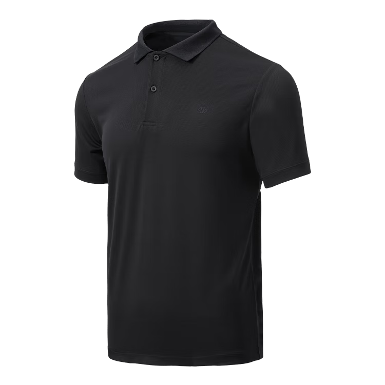 JD Jingzao 300 Outdoor Men's Short Sleeve T-Shirt Polo Shirt Quick-Dry Black XL