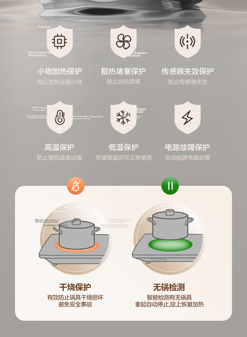 Midea Multifunctional Induction Cooker 3500W High Power Electric Ceramic Stove Hot Pot MC-E35D2 with Concave Surface, 10% Off for Top Streamers 31