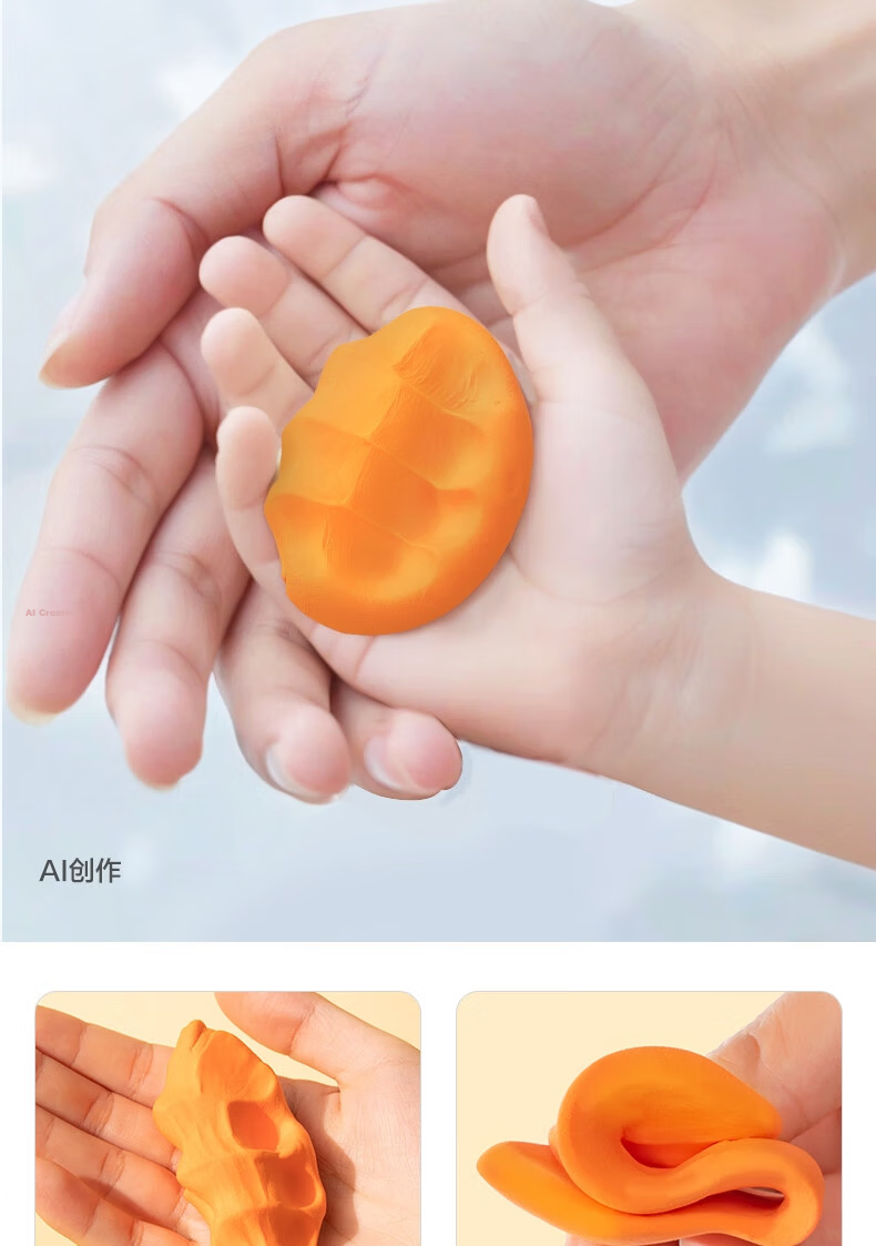 Deli 12-Color Non-Light Modeling Clay Student Toy Clay DIY Handicraft (Random Colors) Portable Bucket Children's Birthday Graduation Gift 6