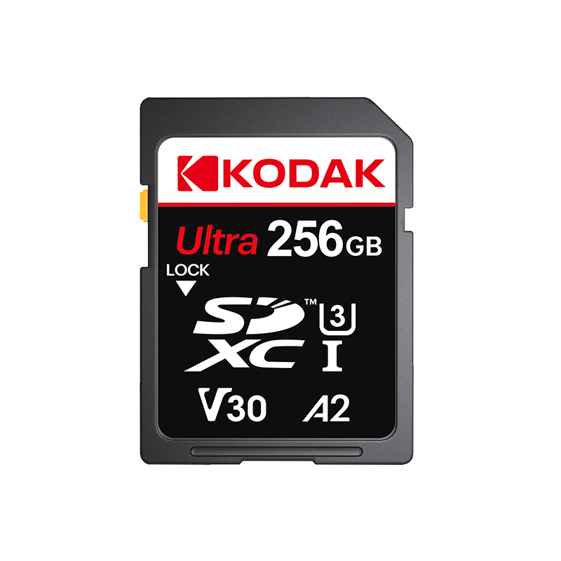 KODAK 256GB SD Memory Card 4K V30 U3 A2 Camera Storage Card 160MB/s Read 150MB/s Write for Mirrorless/DSLR Cameras