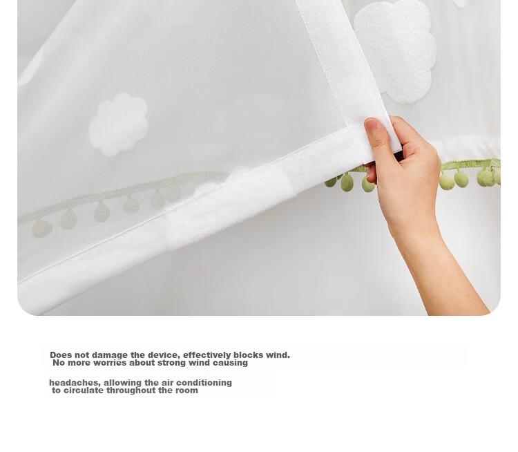 Fanyejia Air Conditioner Wind Deflector, Wall-Mounted Universal Anti-Direct Blowing, Dust-Proof Wind Guide Cover, Postpartum And Baby Windshield, Air Outlet 7