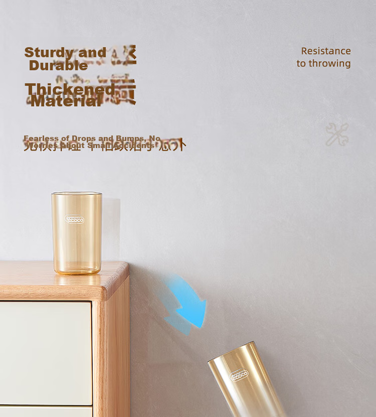 Ecoco Transparent Couple Toothbrush Cup Toothpaste Storage Box Student Toothbrush Holder Luxury Black 8