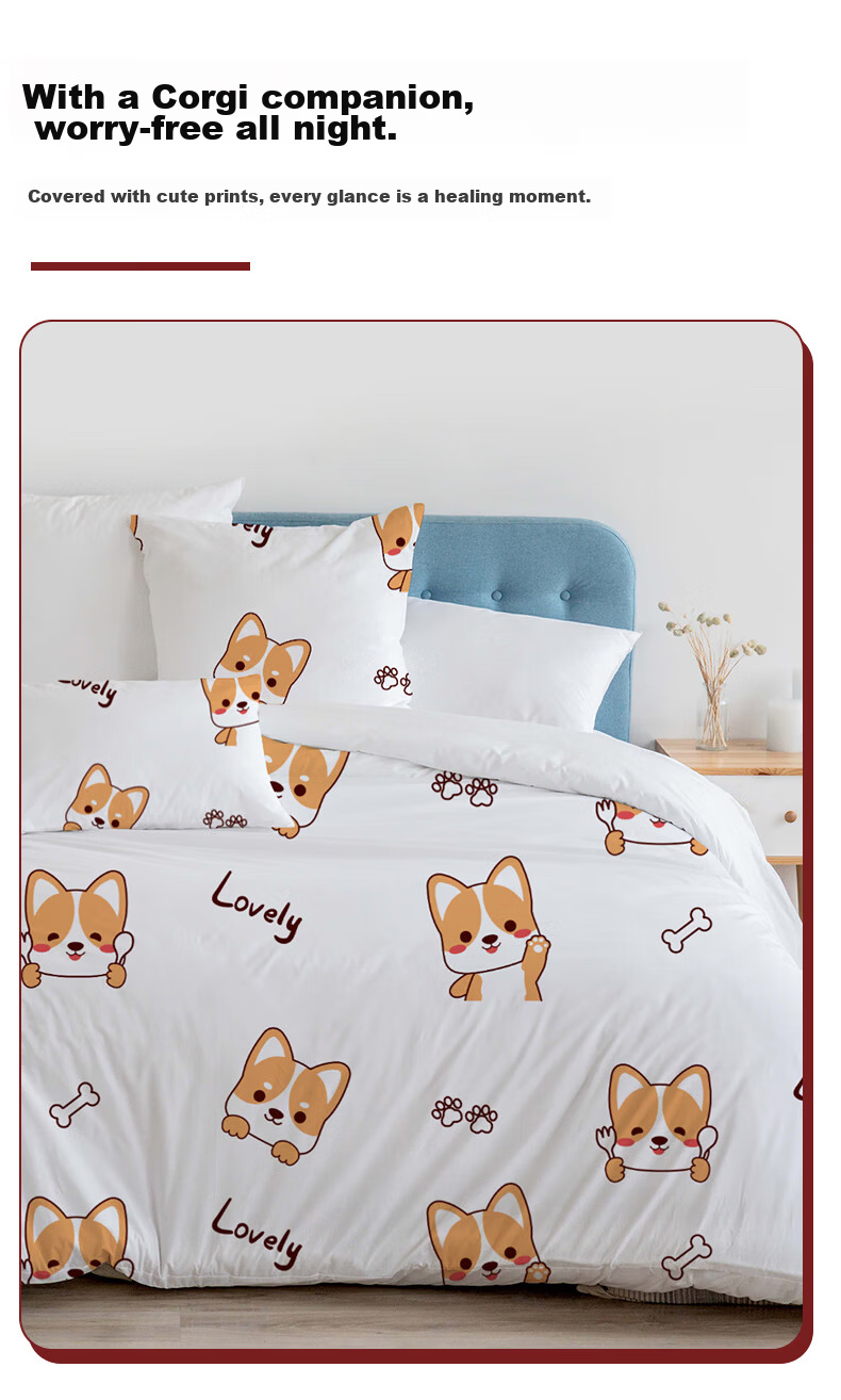 Wuyinliangpin Disposable Four-Piece Set, Antibacterial Bed Sheet, Duvet Cover, Pillowcase, Bed Sheet for Travel, Hotel Bedding, Sleeper Cab 7