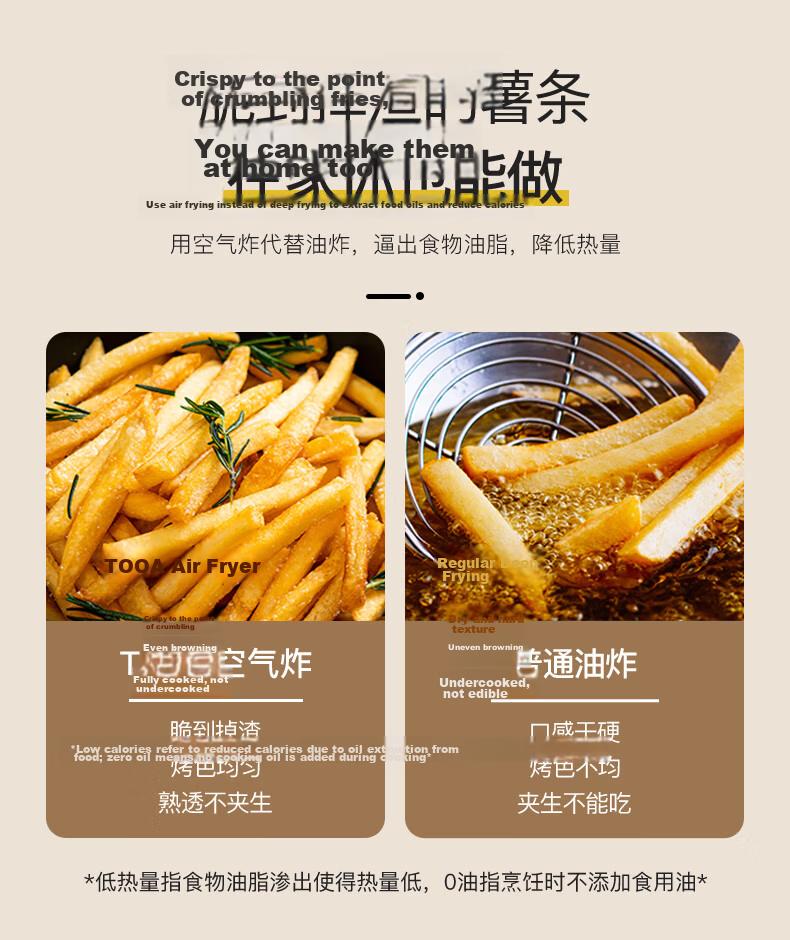 Royalstar Air Fryer 4L Non-Turn Practical Capacity Steam Oven Microwave Electric Fryer BBQ Steamer RS-AF827 7