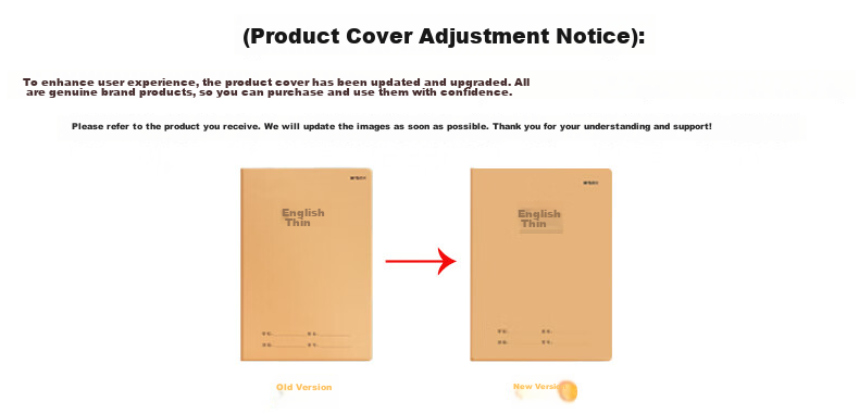 M&G 16K Error Correction Notebook Kraft Paper English Correction Student Draft Chinese Math Error Sorting Correction Set 10pcs F16360AB 1