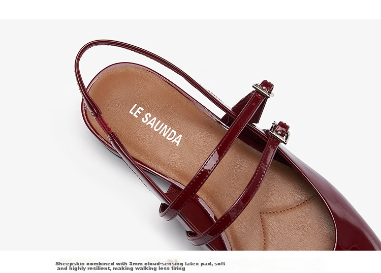 Laird & Dan [Happy Princess] 2026 Summer New Chunky Heel Mary Jane Sandals Women 19301 Milk Tea Apricot BEP 34 10