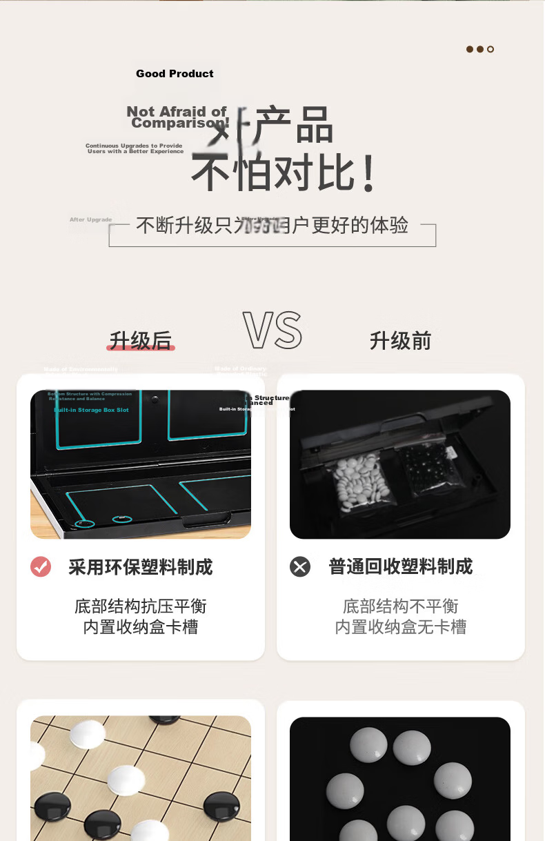 Hongke Magnetic Chinese Chess with Board Large Portable Foldable Chessboard for Students Adults Parent-Child Educational Birthday Gift 3