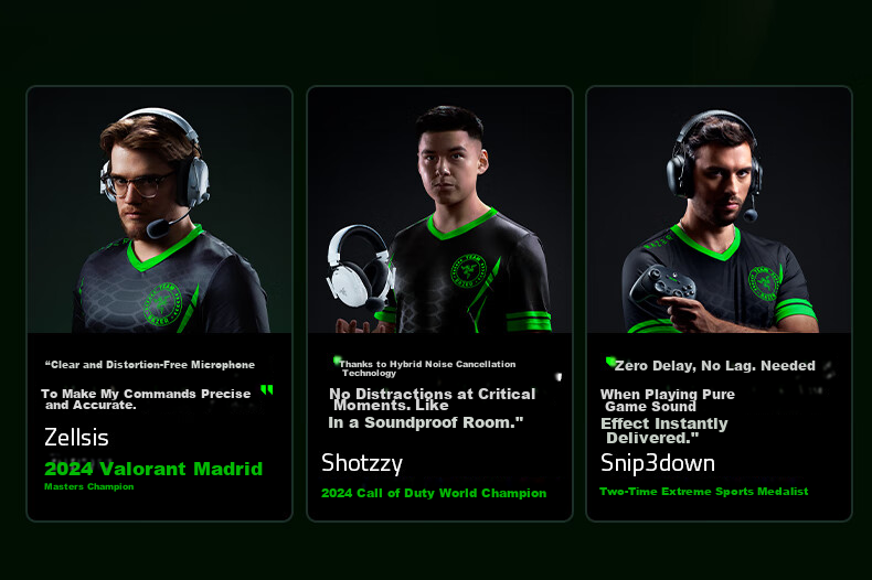 Razer BlackShark V3 Pro Wireless Gaming Headset Professional Edition Active Noise Cancelling Four-Mode EQ THX Delta Certified CSGO PUBG White 3