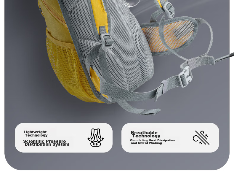 CAMEL Bee Outdoor Cycling Hiking Mountaineering Lightweight Travel Backpack Sports Double Shoulder Bag 4633 5