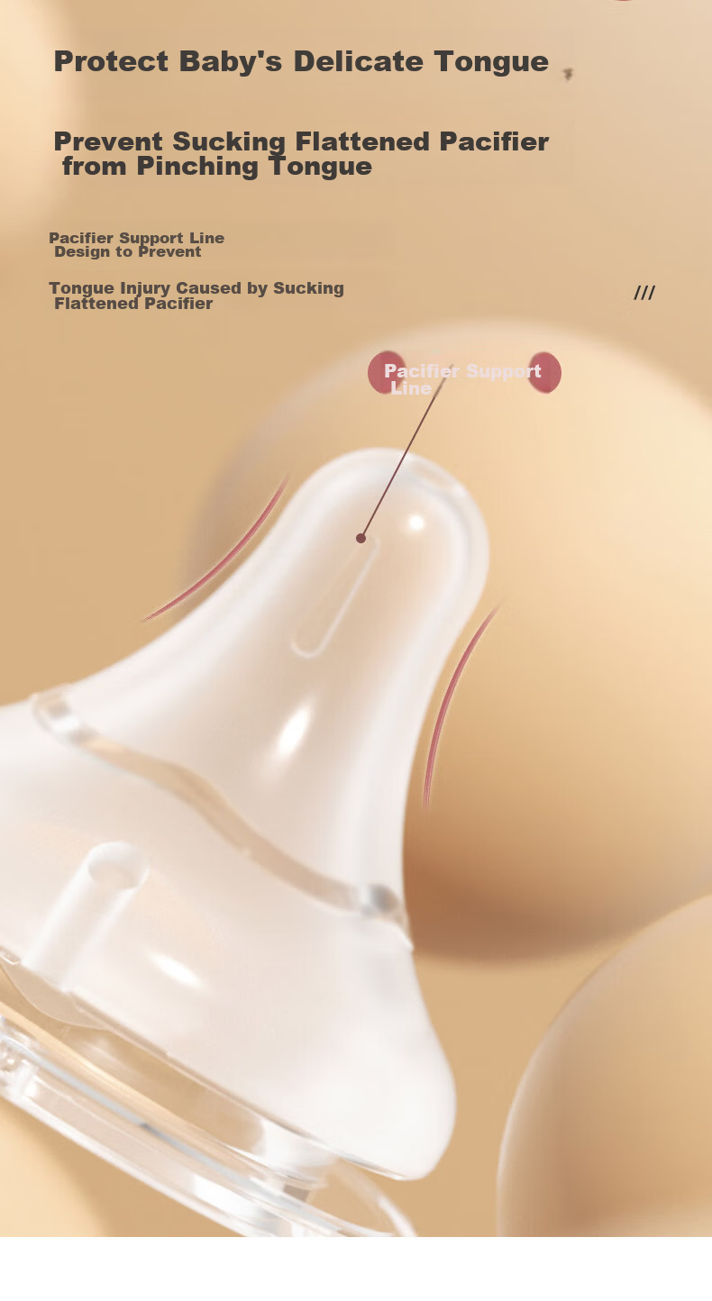 Anpei Universal Wide-Neck Nipple, Breast-Like Feel, for 15 Months And Above (Suitable for Haozai/Jikang/Pigeon) 10