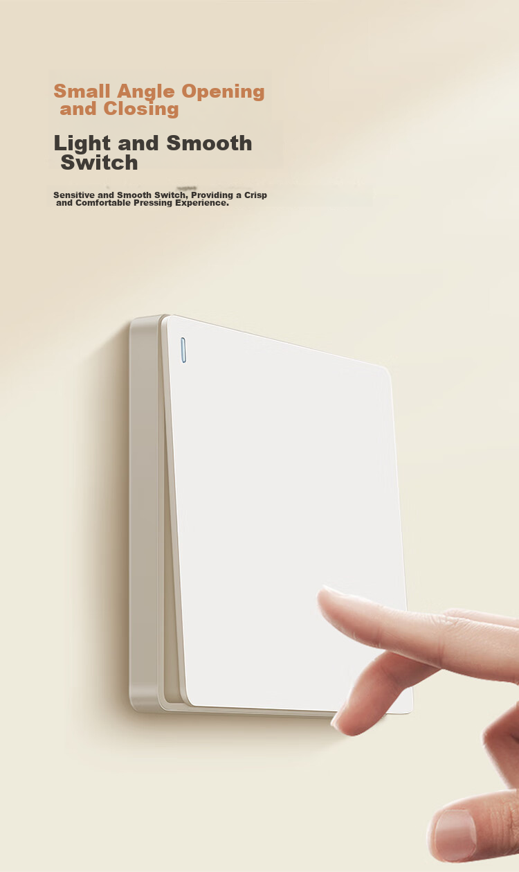 BULL Switch Socket G12 Skin-feel Matte Cream Style 10A Angled Five-hole Socket Panel G12Z223AS Milky White 14