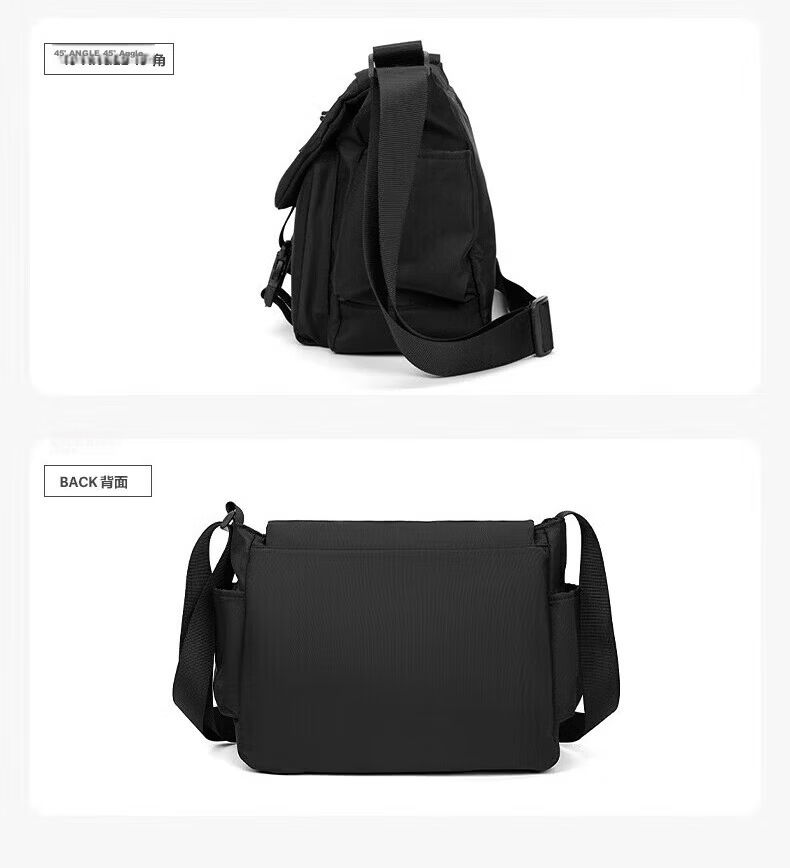 JEEP Lightweight Crossbody Bag Unisex Commuter Casual Shoulder Bag for Phone iPad Outdoor Sports Cycling Small Large Capacity Bag 16
