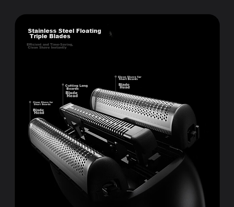FLYCO FS685 Reciprocating Electric Shaver Beard Trimmer Portable Gift for Men Friends Husband Dad Father's Day Tianji Blue (Recommended by Wang Yibo) 9