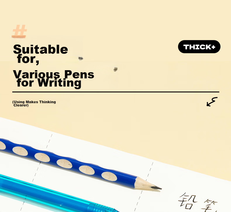 M&G A4 Draft Notebook, Middle School And Graduate Student Blank Calculation Notebook, Exam Thickened Scratch Paper Notebook, White Paper, 5 Books GA4561 for Junior High And High School 12