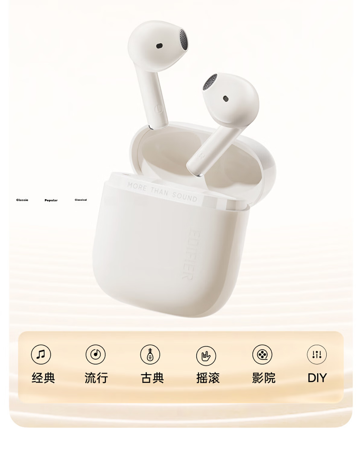 EDIFIER Zero Air Pro True Wireless Bluetooth Earbuds Semi-In-Ear Bluetooth 6.0 Compatible with Apple Huawei Xiaomi Phones Black Pink Graduation Gift 15