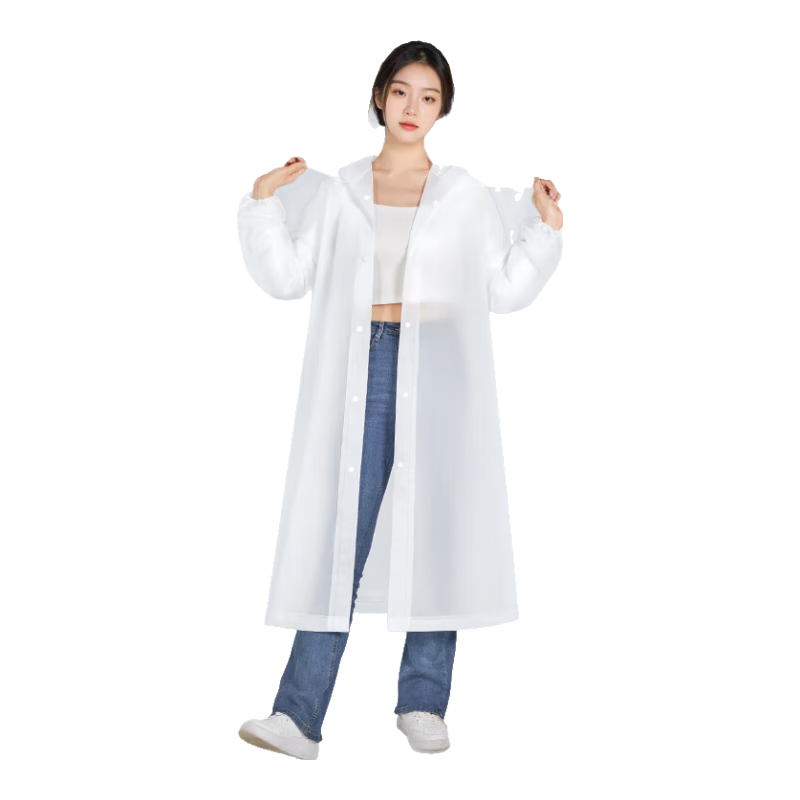 BADIGAO Disposable Thickened Raincoat Full Body Waterproof Hooded Rain Poncho for Riders Outdoor Mountaineering Adults