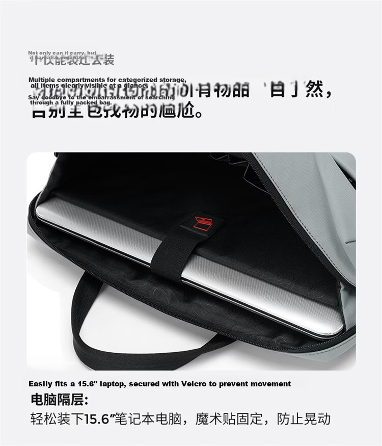 GOLF Business Briefcase Men's Large Capacity 15.6/16 Inch Laptop Bag Lightweight Casual Office Bag 14