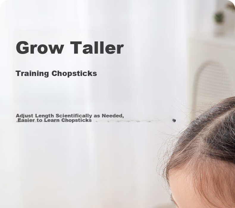 Betis Children's Training Chopsticks for Ages 1-6, Baby Learning Practice Chopsticks with Winged White Design 2