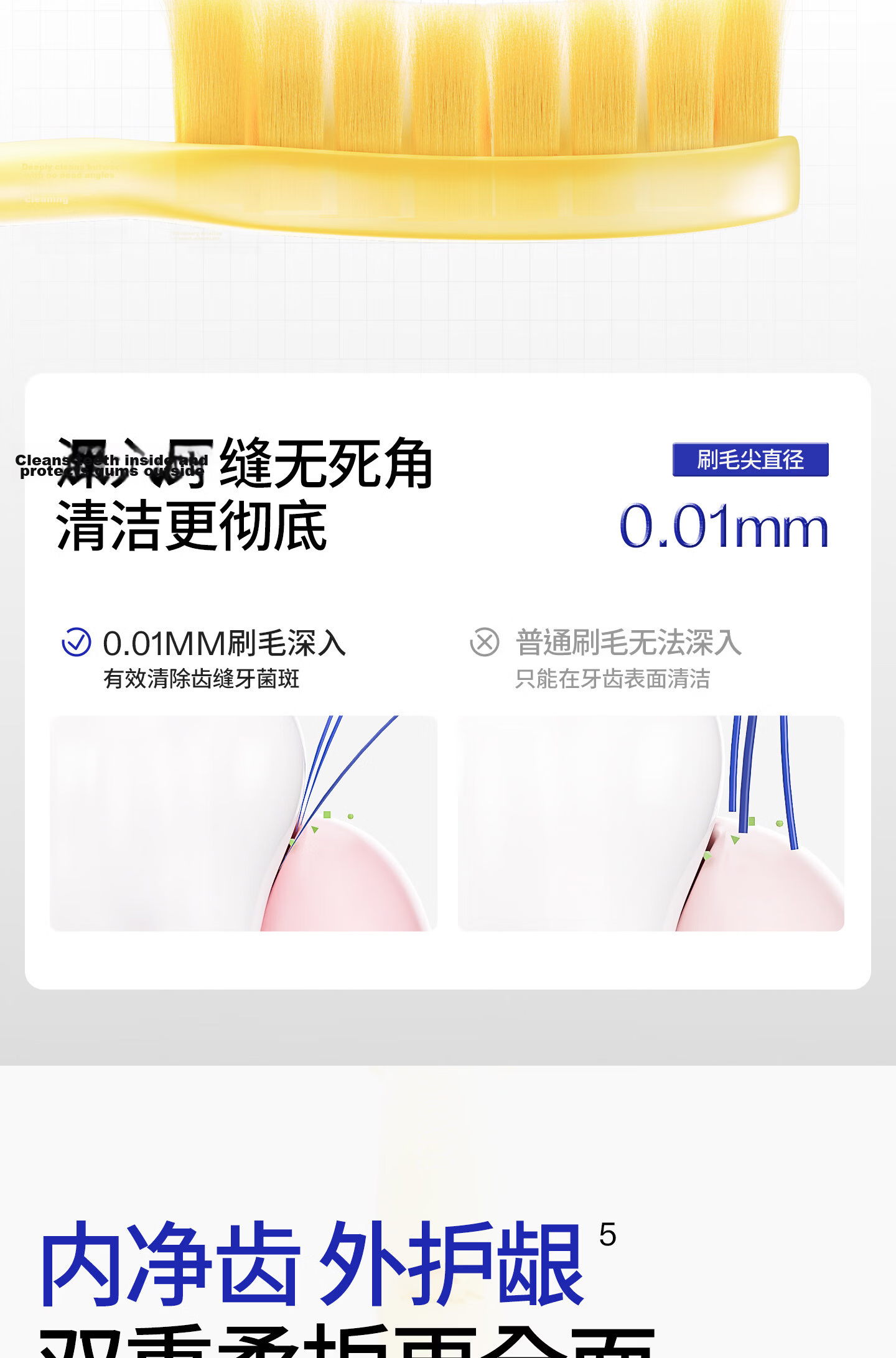 Baixi Small Head Toothbrush, 5 Pieces, Bottom Suction Cup, Fine Soft Bristles, for Men And Women, Home Oral Cleaning, Teeth Protection, Valentine's Day Gift 7