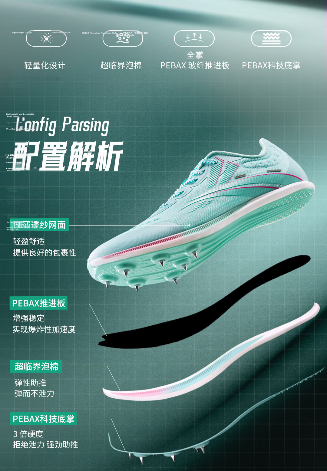 Wolandi 911 Black Lightning Spike Shoes Thick Sole Sprint Track and Field Spikes for Physical Test Long Jump Competition White Purple Size 43 2