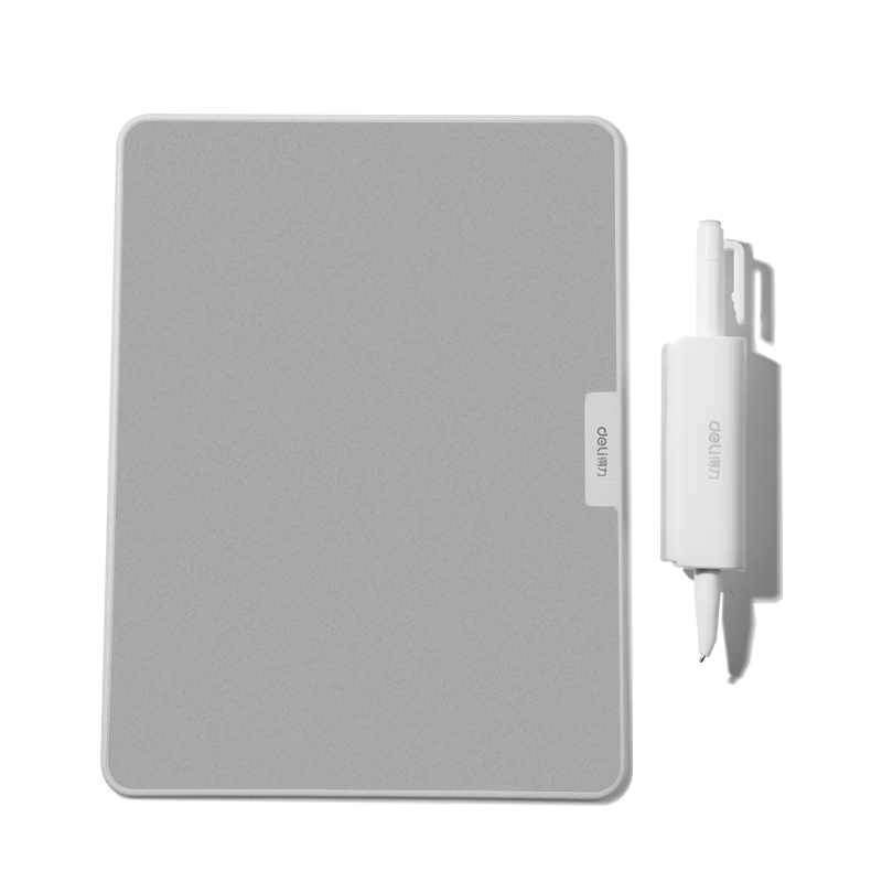Deli Inkless Writing Eye Protection Whiteboard Easy Clean Zero Consumables Student Draft Calculation Home Office Memo Board 310*235mm White MQ162