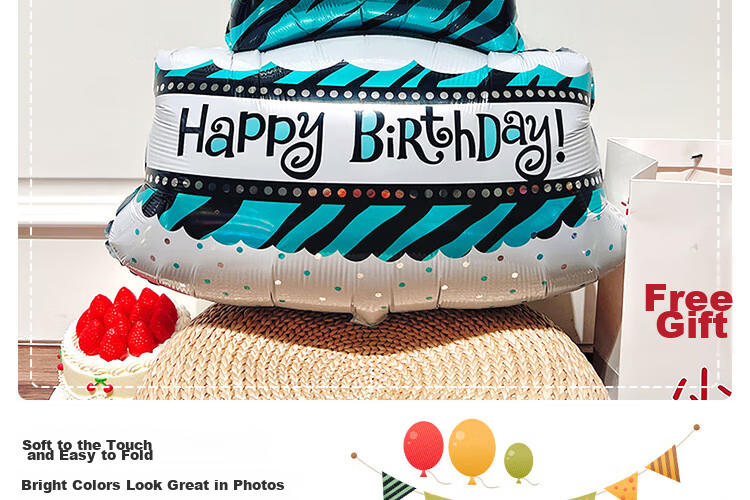 Yanyi Birthday Balloon Cartoon Headband Cute Photo Prop Party Atmosphere Decoration Animal Headband 21