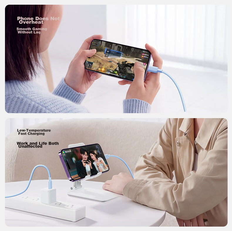 Shanmo Compatible with Apple 14/13/12 Charging Cable, PD20/27/30W Fast Charging Cable, Type-C to Lightning Data Cable for IPhone 14/13/12 Pro Max/11/iPad 7